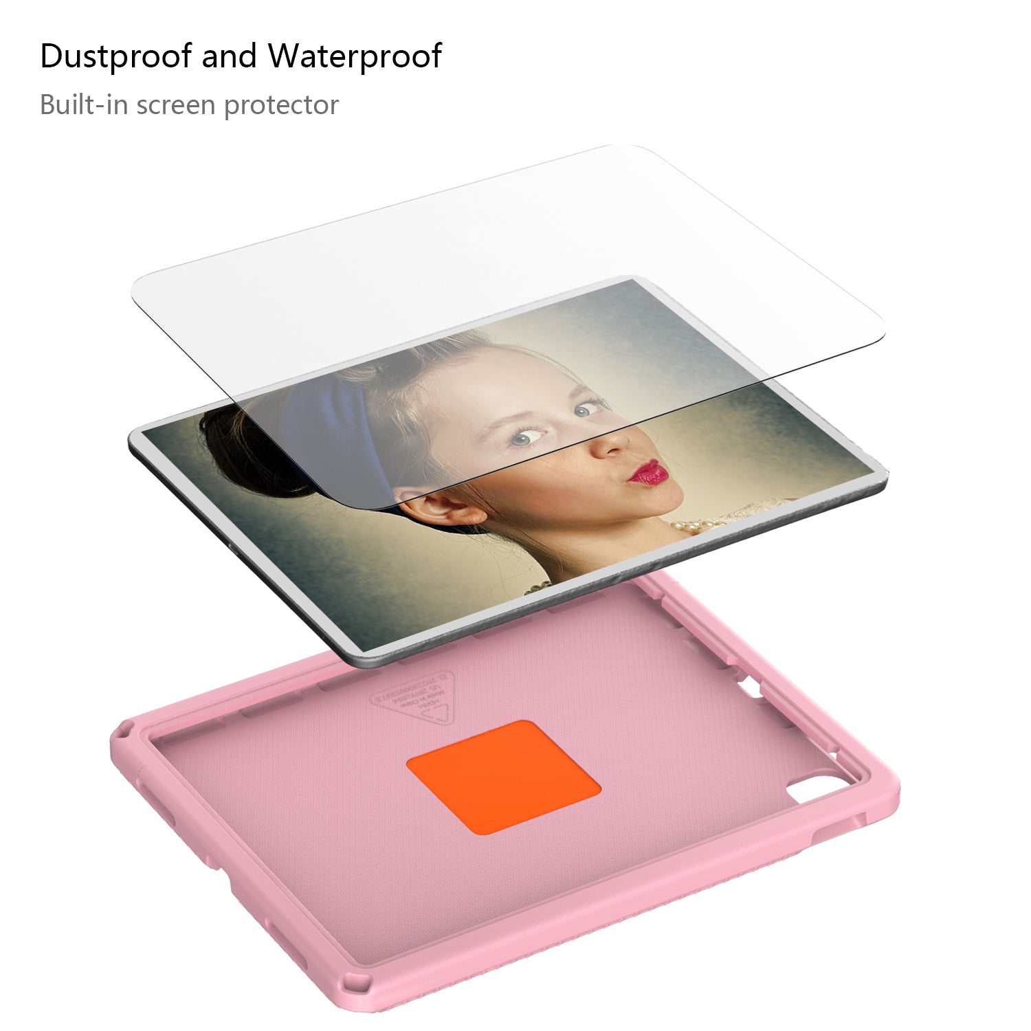 For iPad Pro 12.9 (2022) (2021) (2020) (2018) Hard EVA Case with Shoulder Strap Screen Film Tablet Cover For iPad Pro 12.9 (2022) (2021) (2020) (2018) Hard EVA Case with Shoulder Strap Screen Film Tablet Cover